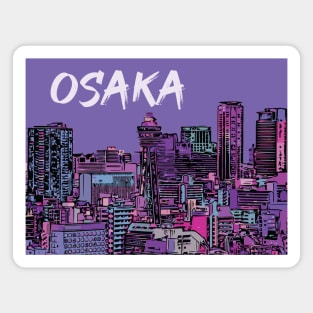 Osaka - Japanese City Pop Aesthetic Magnet